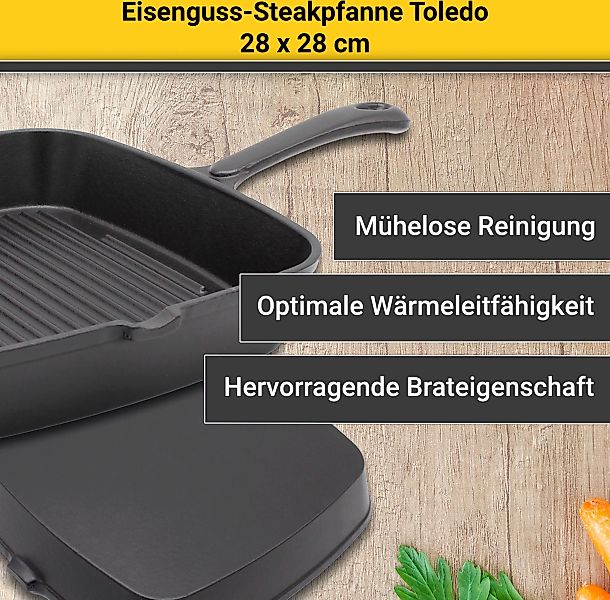 Krüger Steakpfanne »Toledo«, Gusseisen, (1 tlg.) günstig online kaufen