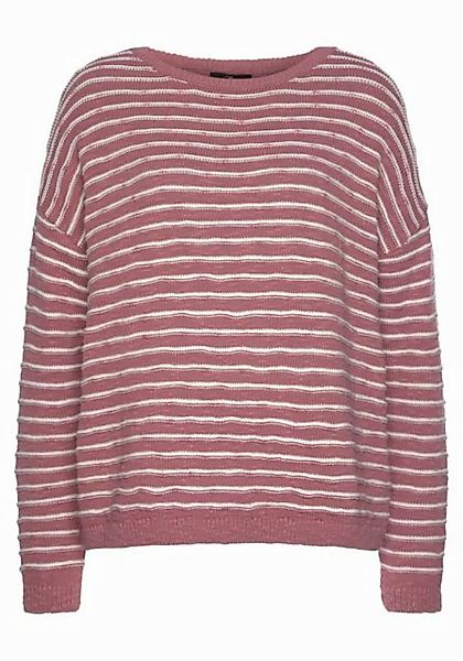 Mavi Rundhalspullover MESA Stripe Sweater Pulli Oversize look mit Rundhalsa günstig online kaufen