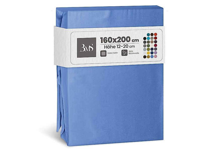 BETTWAESCHE-MIT-STIL Spannbettlaken Mako Satin Spannbettlaken, Matratzenhöh günstig online kaufen