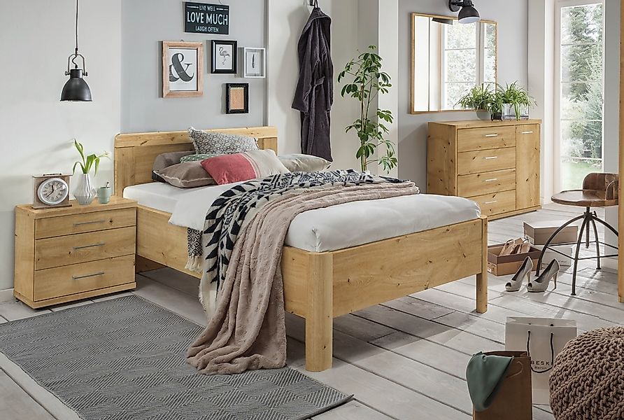 WIEMANN Holzbett "Bern, Bettgestell, Bettrahmen, für Schlafzimmer" 4-fache günstig online kaufen