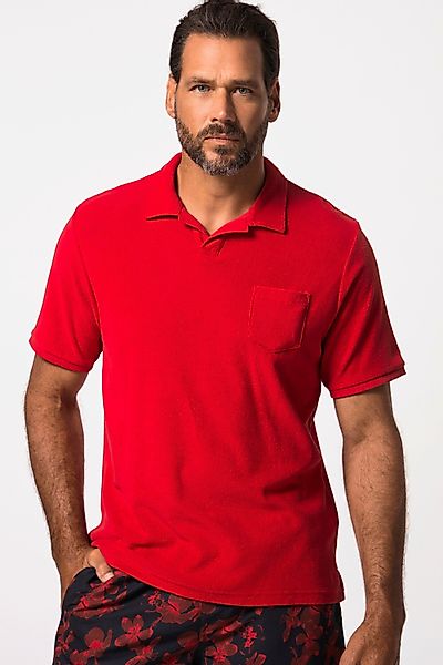 JP1880 Poloshirt Poloshirt Halbarm Frottee Cuba-Kragen günstig online kaufen