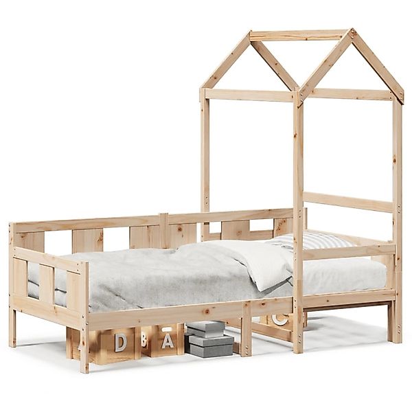 vidaXL Tagesbett mit Dach 90x200 cm Massivholz Kiefer 3282276 günstig online kaufen