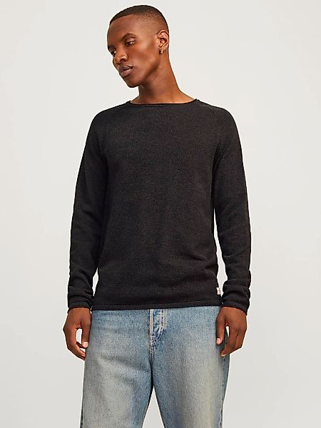 Jack & Jones Rundhalspullover "JJEHILL KNIT CREW NECK NOOS", mit Strukturst günstig online kaufen