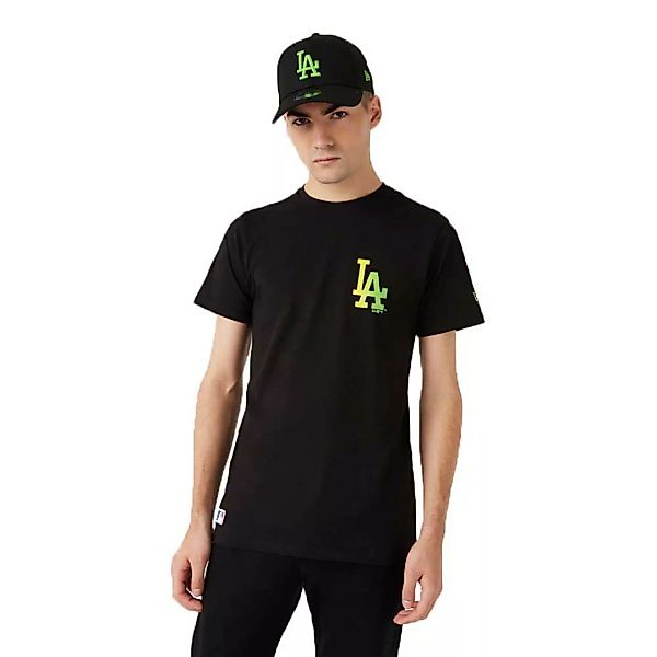 New Era Mlb Neon Los Angeles Dodgers Kurzärmeliges T-shirt L Black günstig online kaufen