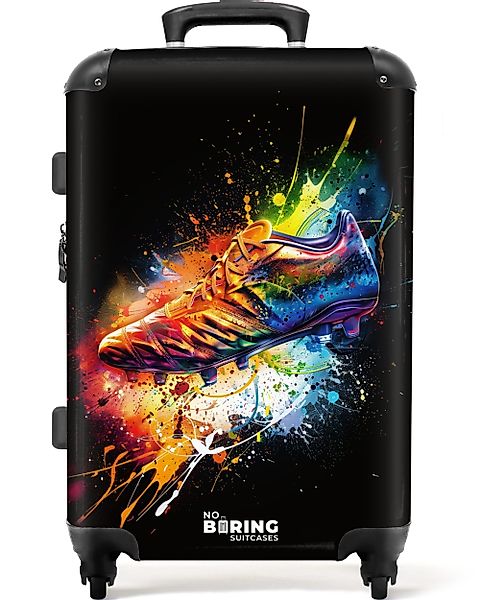 NoBoringSuitcases.com© Hartschalen-Trolley Bunter Fußballschuh 67 cm günstig online kaufen