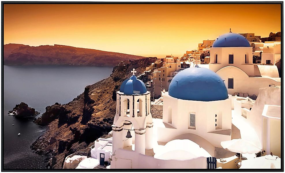 Papermoon Infrarotheizung »Santorini Sonnenuntergang« günstig online kaufen