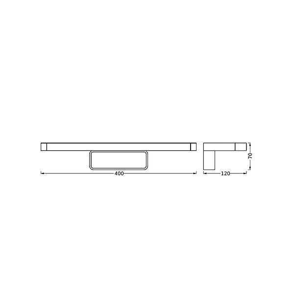 OSRAM LED-Wandlampe ORBIS DISC BAR, schwarz, 40 cm, IP44 CCT günstig online kaufen