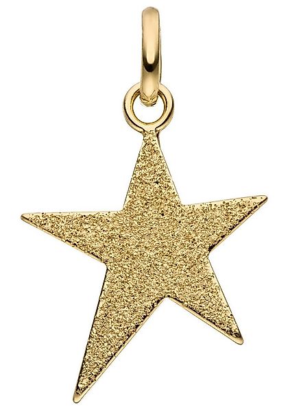 JOBO Kettenanhänger Anhänger Stern, 375 Gold beidseitig tragbar glitzernd o günstig online kaufen