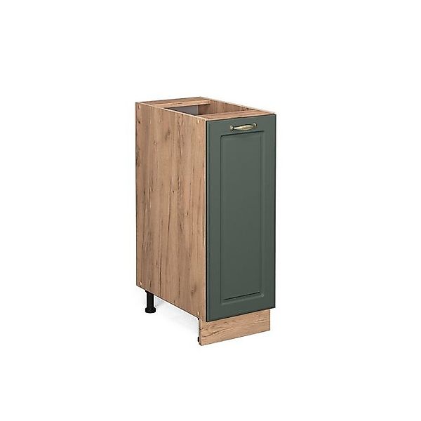 Vicco Apothekerschrank Fame-Line Grün-Gold Landhaus/Goldkraft Eiche 30 cm o günstig online kaufen