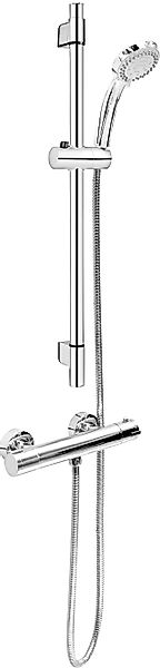 CORNAT Duschsystem »"Fit" - verchromt - Mit Thermostatarmatur - Variabler B günstig online kaufen
