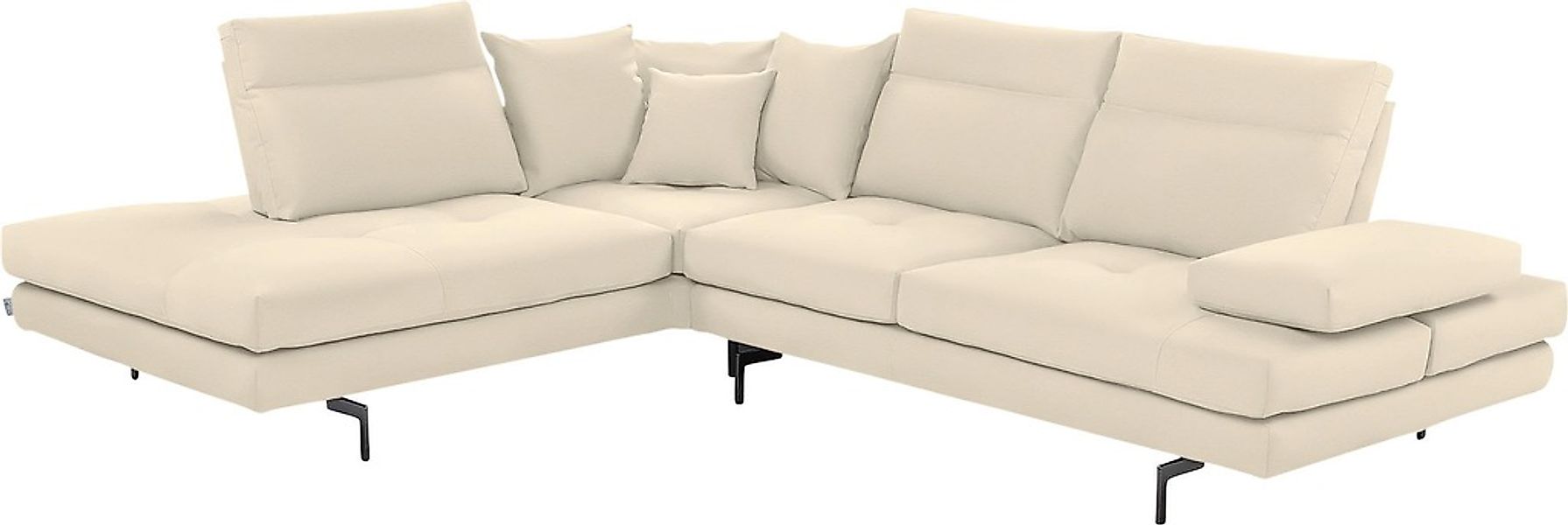 CALIA ITALIA Ecksofa "Toby Wing, Komfortsofa mit Sitzkomfort der Extraklass günstig online kaufen