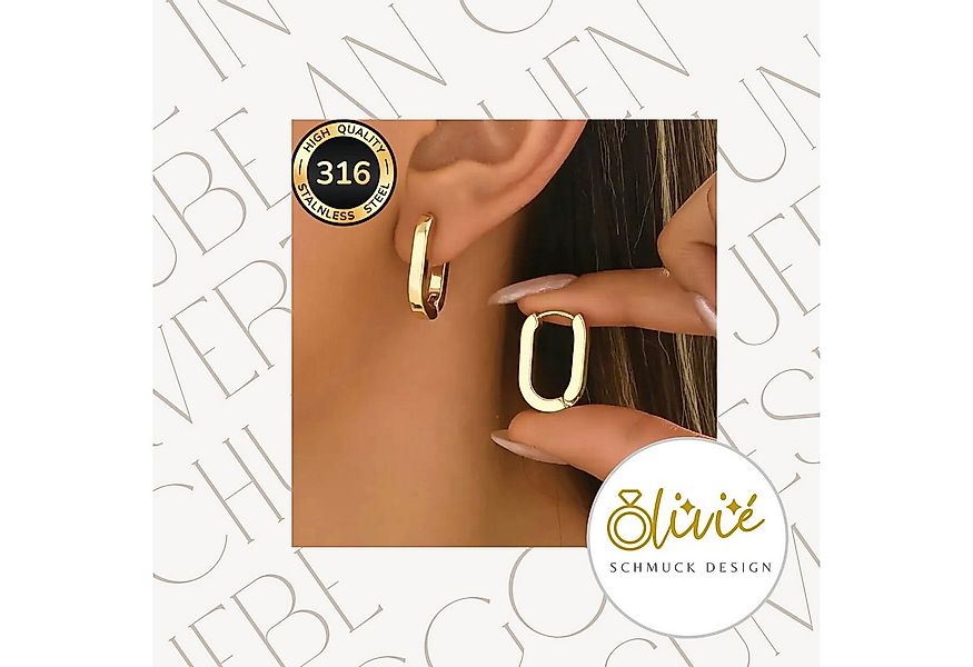 XCOAST Ohrhänger-Set Damen-Ohrringe aus Edelstahl – 18K Gold, hypoallergen, günstig online kaufen