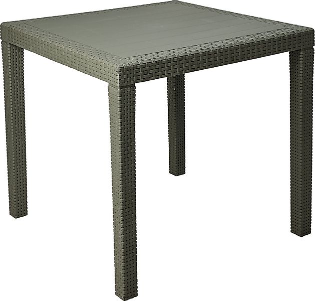 Progarden Gartentisch Balkontisch Terrassentisch Rattanoptik Bistrotisch 80 günstig online kaufen