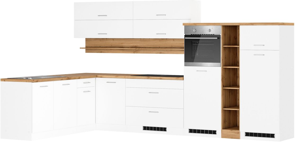 KOCHSTATION Winkelküche KS-Milan, optional mit Muldenlüfter, günstig online kaufen