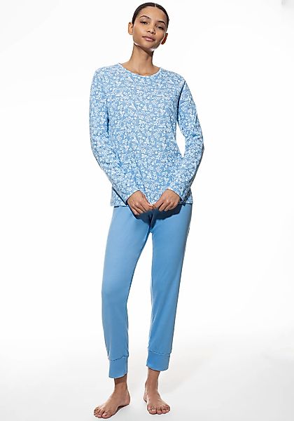 Mey Schlafanzug "FLOWER MEADOW", (2 tlg.), Baumwolle, floral, bequem, klass günstig online kaufen