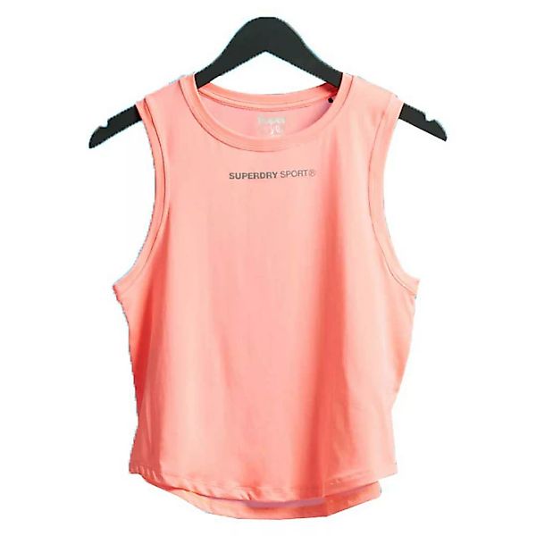 Superdry Training Lightweight Ärmelloses T-shirt L Phosphorescent Coral günstig online kaufen