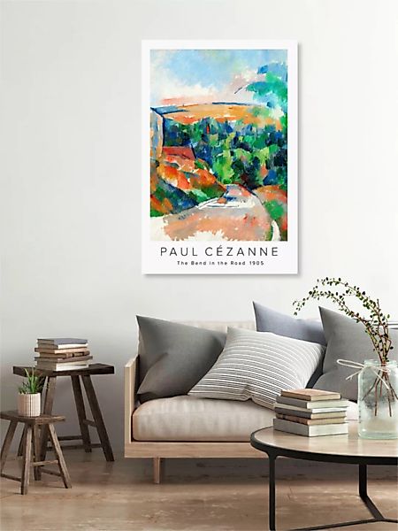 Poster / Leinwandbild - The Bend In The Road Von Paul Cézanne günstig online kaufen