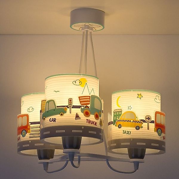 Kinderzimmer Pendelleuchte Baby Travel 3-flammig E27 floureszierend günstig online kaufen