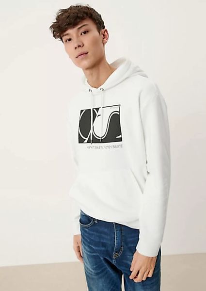 QS Sweatshirt Hoodie mit Frontprint günstig online kaufen