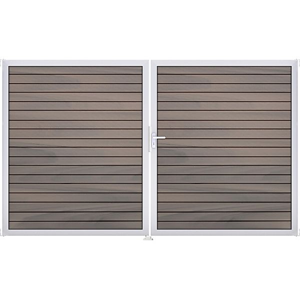 GroJa Steckzaun-Tor Solid-Rhombus 2-flg. EV1 DIN Rechts Bi-Color Co-Extrudi günstig online kaufen