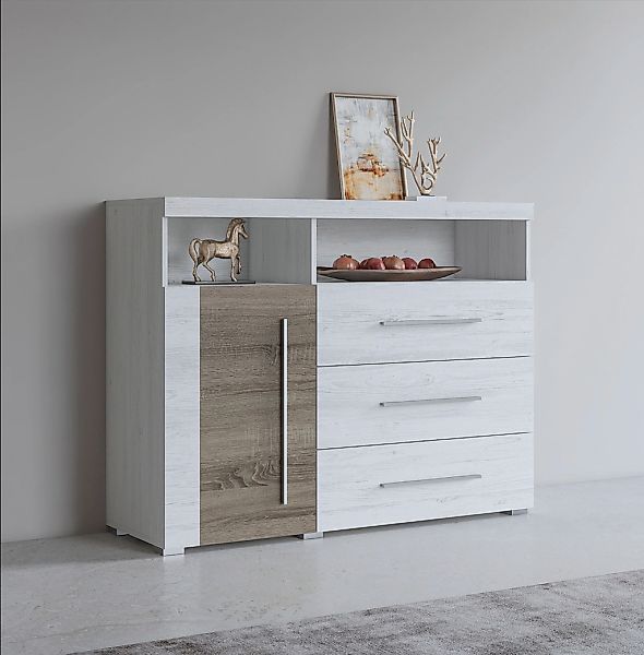 INOSIGN Sideboard "Roger,Breite 120cm, moderne Anrichte mit 3 Schubladen", günstig online kaufen