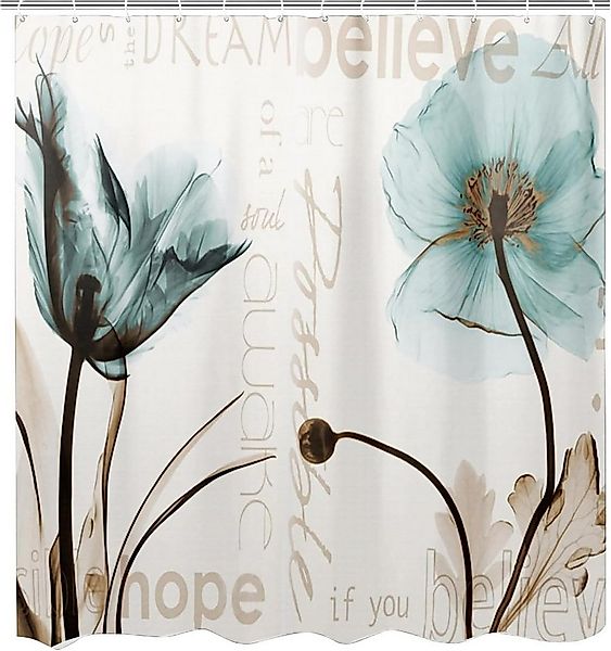M&W DAS DESIGN Duschvorhang 180x200 Shower curtains Anti schimmel Waschbar günstig online kaufen