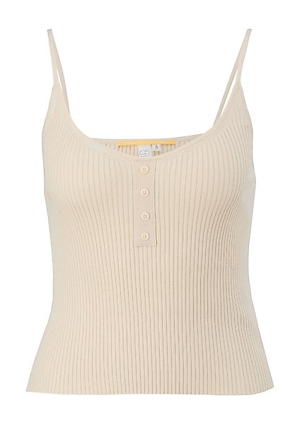 QS Shirttop Crop Top aus Viskosemix günstig online kaufen