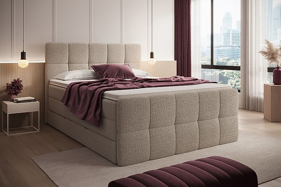 wonello Boxspringbett Madison 3 mit TV-Lift, mit Bettkasten, Taschenfederke günstig online kaufen