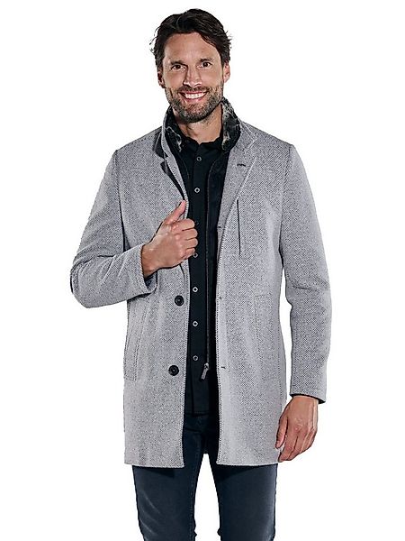 ENGBERS GERMANY Kurzmantel Herren Mantel aus Baumwoll-Hightech-Gewebe, Silb günstig online kaufen