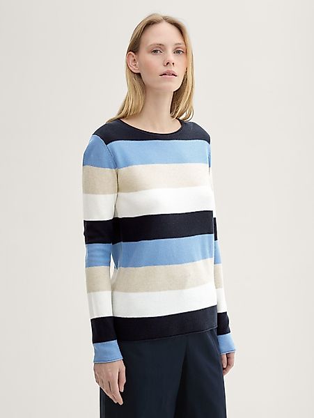 TOM TAILOR Strickpullover Strickpullover mit Rundhalsausschnitt günstig online kaufen