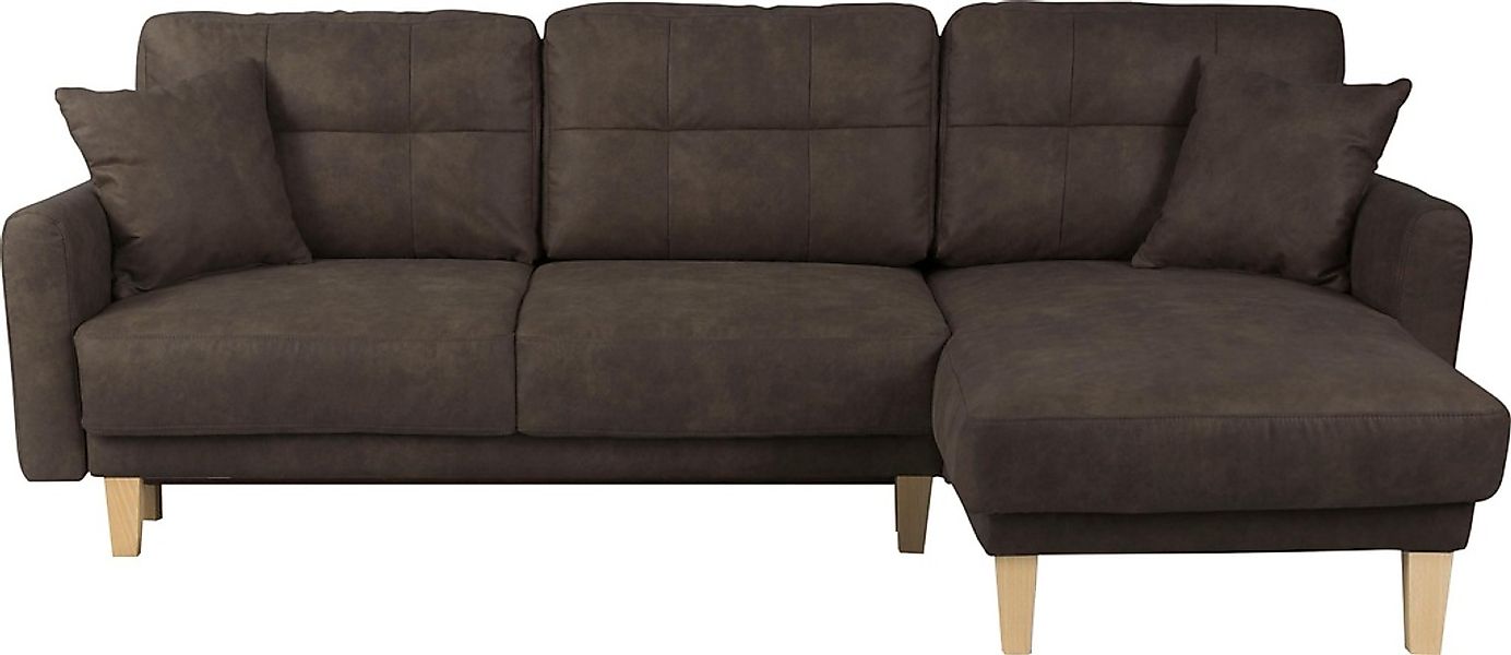 Home affaire Ecksofa "TRIPLO optionale Schlafsofa mit Bettkasten, Maße B/T/ günstig online kaufen