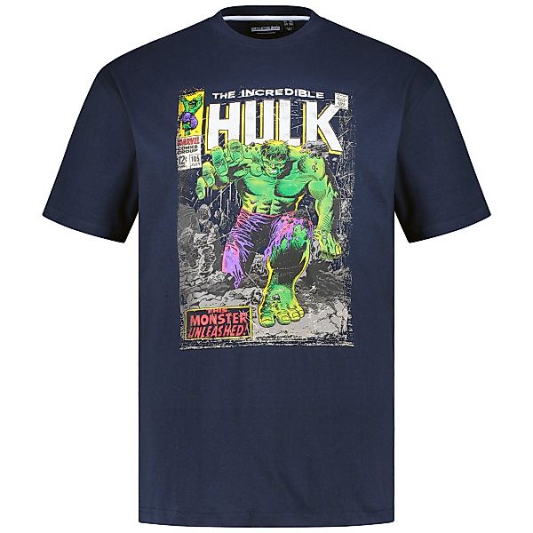 North T-Shirt mit Print Farbe dunkelblau Größe: 6XL günstig online kaufen