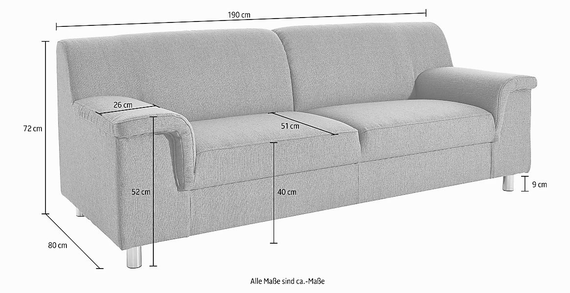 INOSIGN 2,5-Sitzer "Jamie" günstig online kaufen