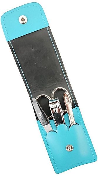 EloModa Maniküre-Etui 4-teiliges Solingen* Maniküre Set mit echt Leder Etui günstig online kaufen