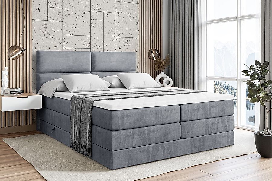 ALTDECOR Boxspringbett BOXI3 KING (Multipocket-Matratze H4, günstig online kaufen
