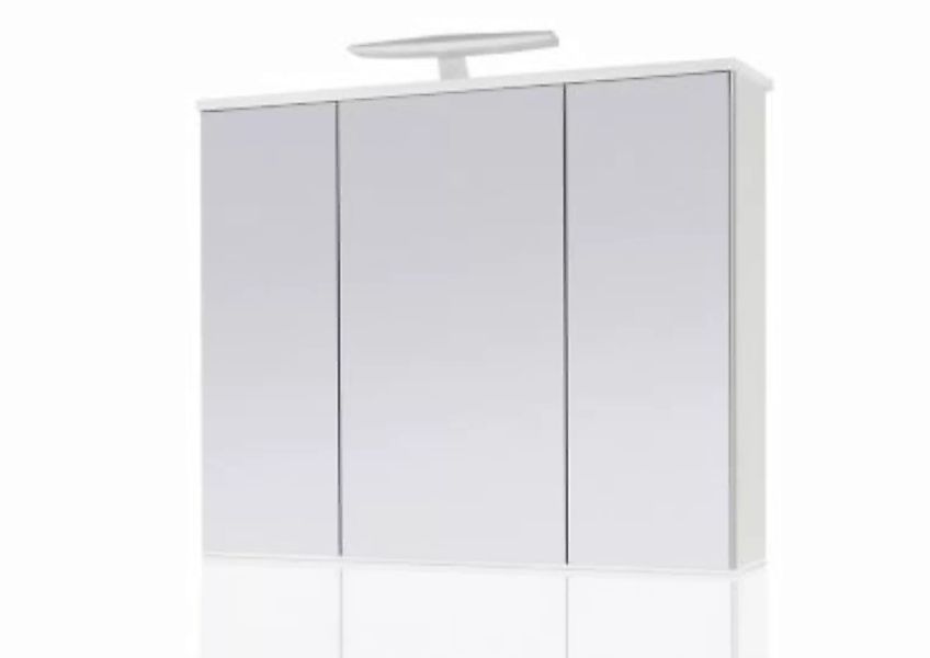 Aileenstore Badmöbel Spiegelschrank Elipsa inkl. LED Beleuchtung weiß günstig online kaufen