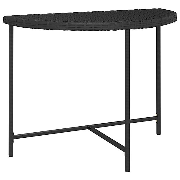 vidaXL Gartentisch Schwarz 100x50x75 cm Poly Rattan 316652 günstig online kaufen