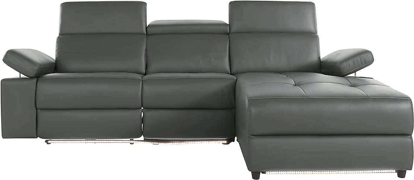 Home affaire Ecksofa "Kilado, L-Form," mit Relaxfunktion, verstellbarer Arm günstig online kaufen