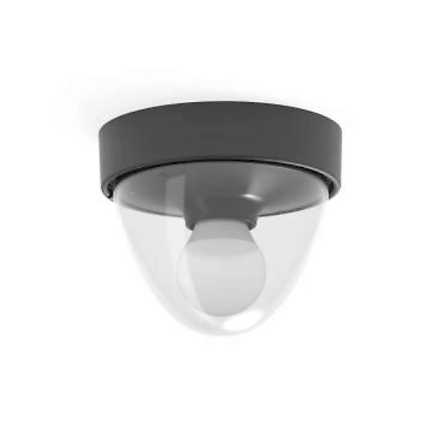 Runde Deckenlampe Schwarz Ø18cm klein IP44 Modern MAIRA günstig online kaufen