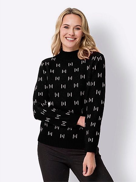 Sieh an! Strickpullover Stehkragen-Pullover Langarm Jersey günstig online kaufen