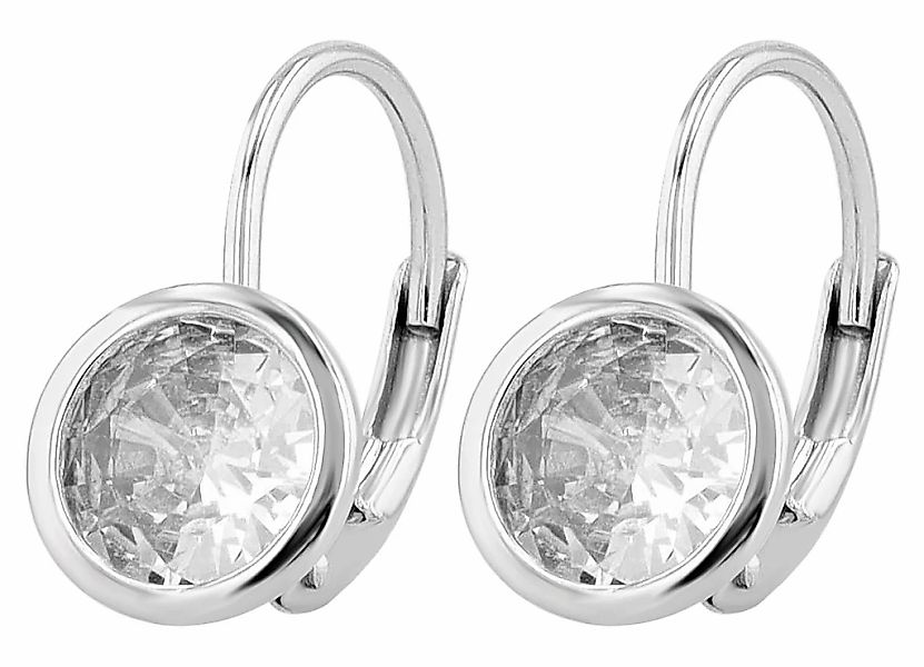 Adelia´s Klappcreolen "Damen Ohrringe – Klappcreole aus 925 Silber mit Zirk günstig online kaufen