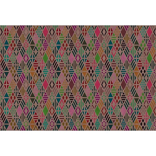 Fototapete Grafik Geometrisch Bunt Rosa 4,00 m x 2,70 m FSC® günstig online kaufen