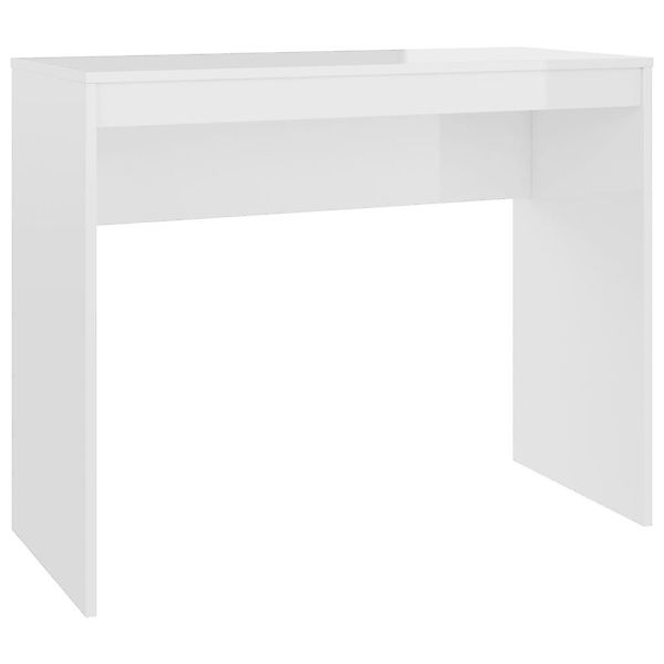 furnicato Schreibtisch Hochglanz-Weiß 90x40x72 cm Holzwerkstoff günstig online kaufen