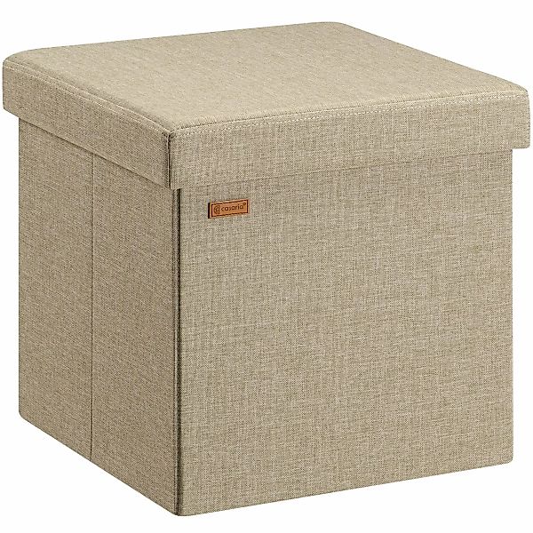 Sitzhocker Beige 38x38x38cm faltbar günstig online kaufen