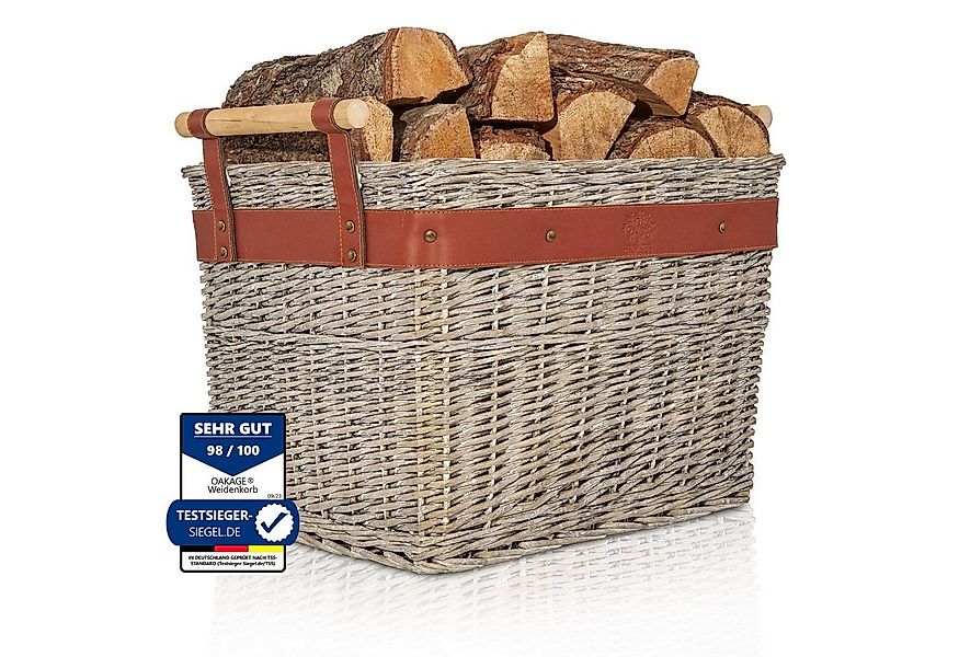 OAKAGE Kaminholzkorb Holzkorb für Kaminholz Kaminholzkorb Feuerholzkorb Bre günstig online kaufen