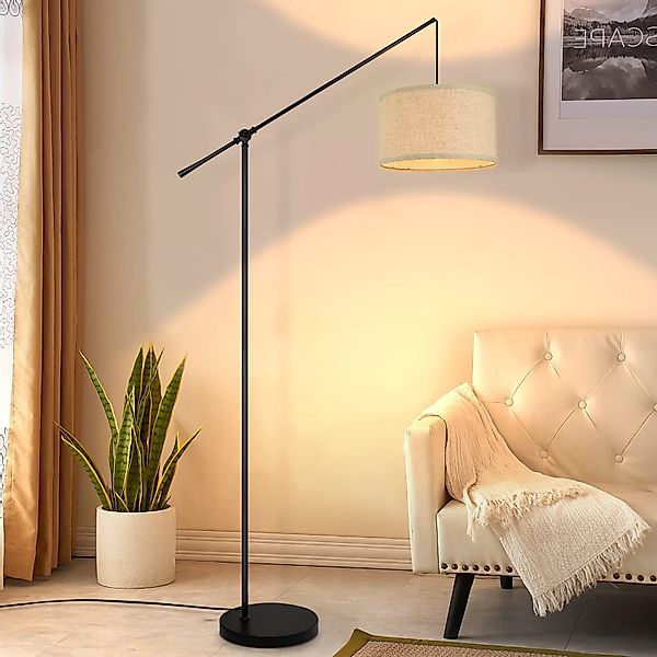 Nettlife Stehlampe Wohnzimmer Stoffschirm E27 Modern günstig online kaufen