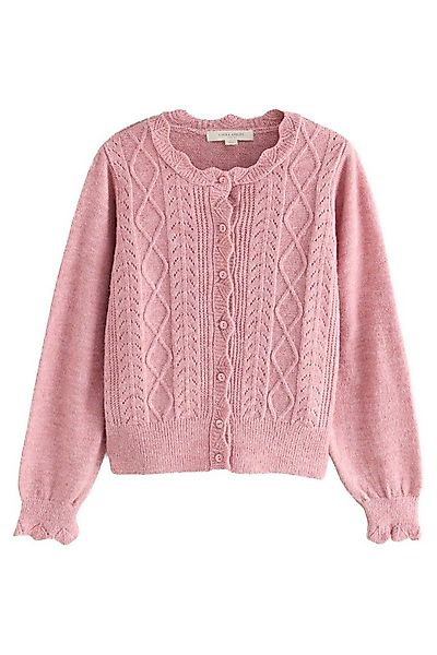 LAURA ASHLEY Strickjacke Laura Ashley Strickjacke mit Pointelle (1-tlg) günstig online kaufen