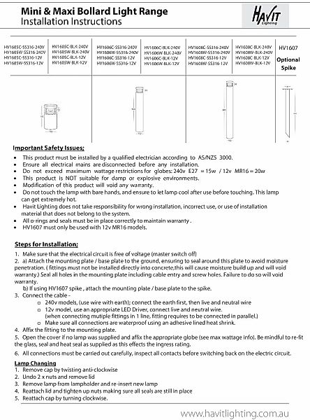 Havit Lighting LED Pollerleuchte »MAXI«, 1 flammig, Leuchtmittel E27   Leuc günstig online kaufen
