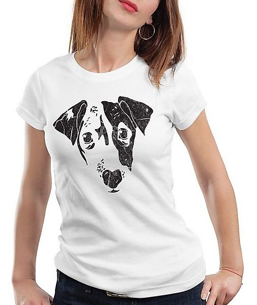 style3 T-Shirt Dog Hund Haustier Tier jack russel terrier Hundegesicht kopf günstig online kaufen