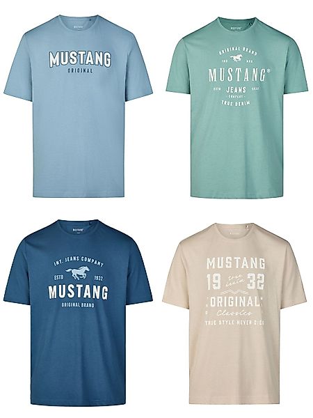 T-Shirt - 4er Pack Mustang Herren T-Shirt günstig online kaufen